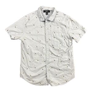 Forever 21 Men's Casual Button Down Short Sleeve Shirt | Large